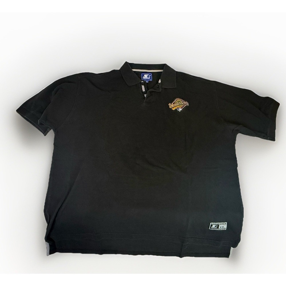 Vintage 90s Starter "Look for the Star" 1996 World Series Polo Shirt XXL MLB